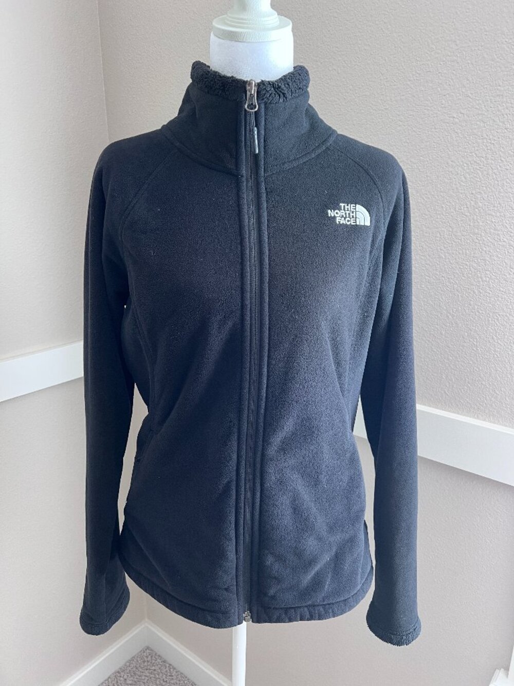 The North Face Black Osito High-Pile Fuzzy Fleece Jacket Size Medium
